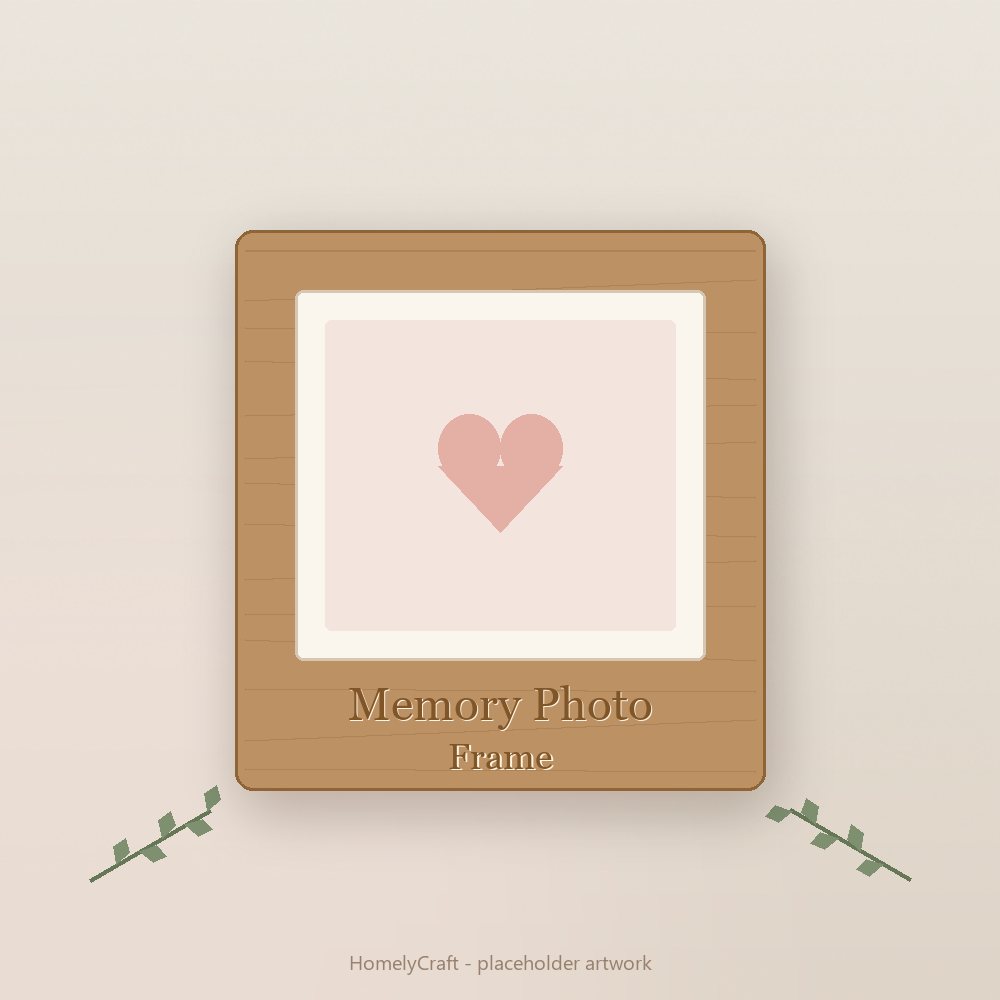Memory Photo Frame - handmade personalized gift by HomelyCraft