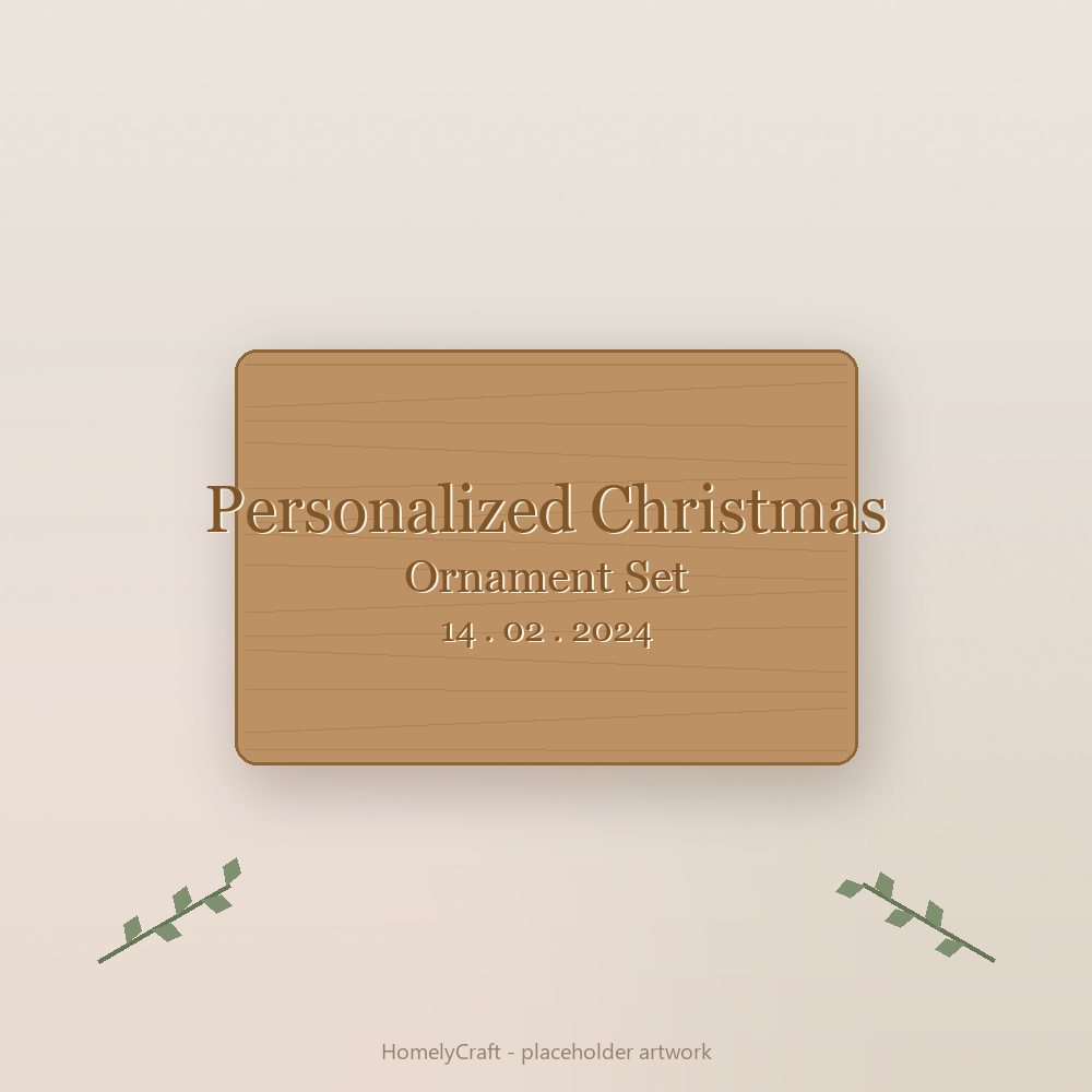 Personalized Christmas Ornament Set