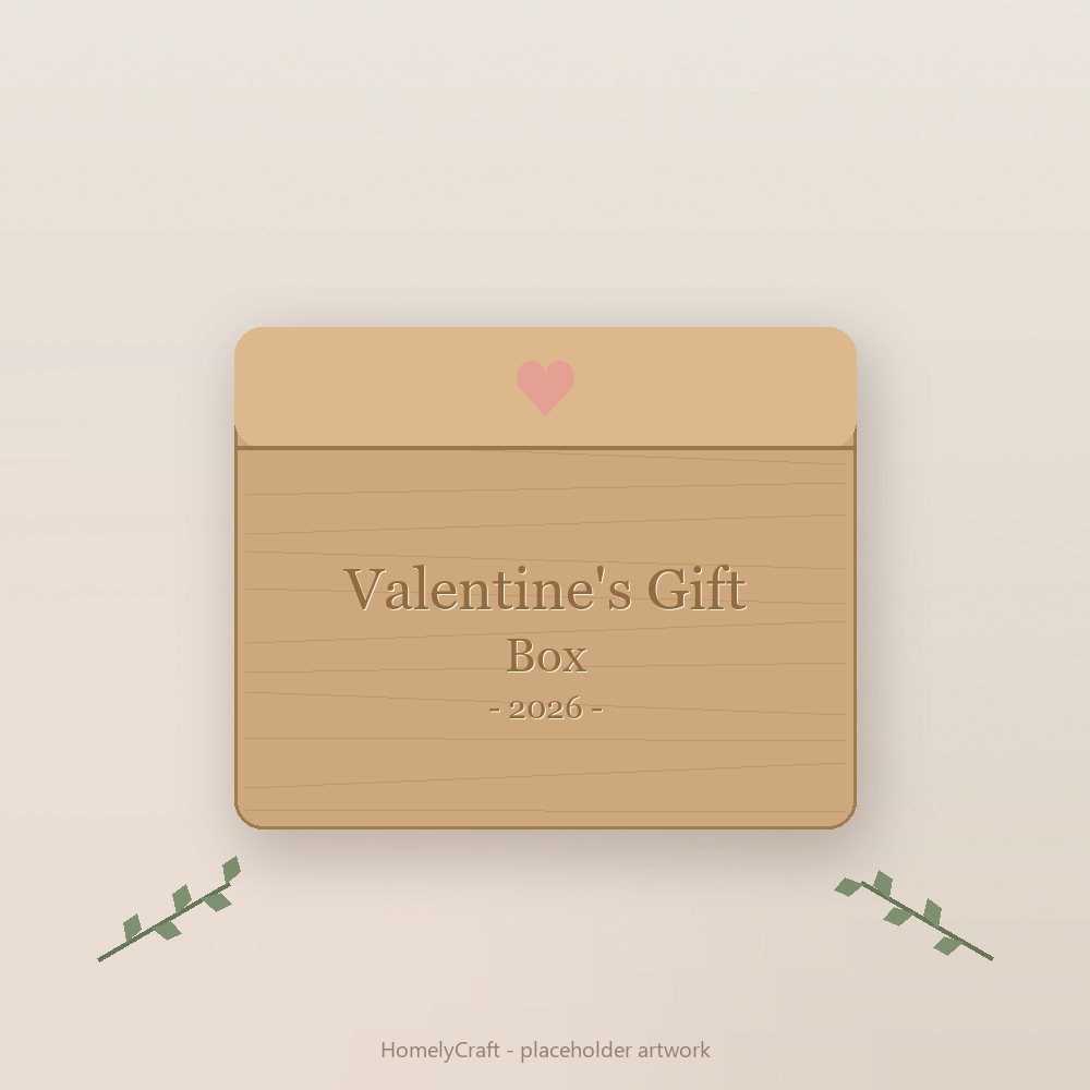 Valentine's Gift Box - handmade personalized gift by HomelyCraft